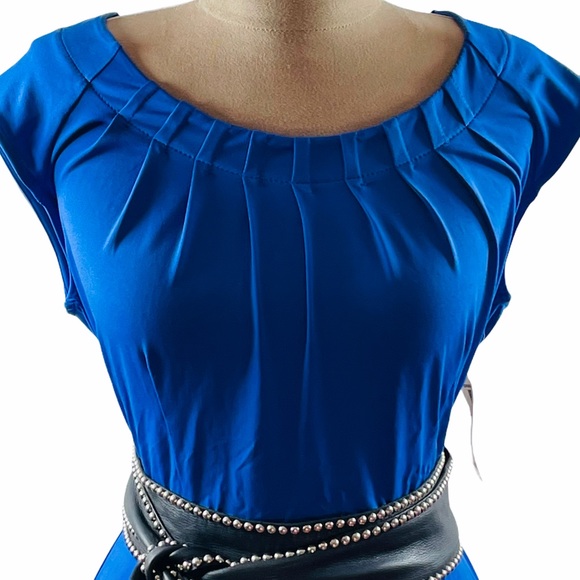 3 for $35💕NWT CHARTER CLUB ROYAL BLUE DRESS - Picture 2 of 7